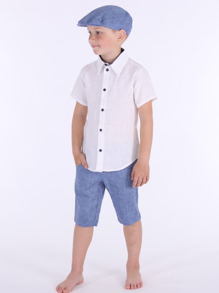 White Shirt, 100% Linen - Image 3