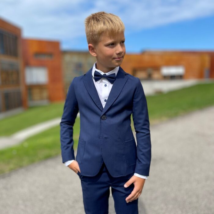 Sinine pintsak, 100% meriinovill - Image 1