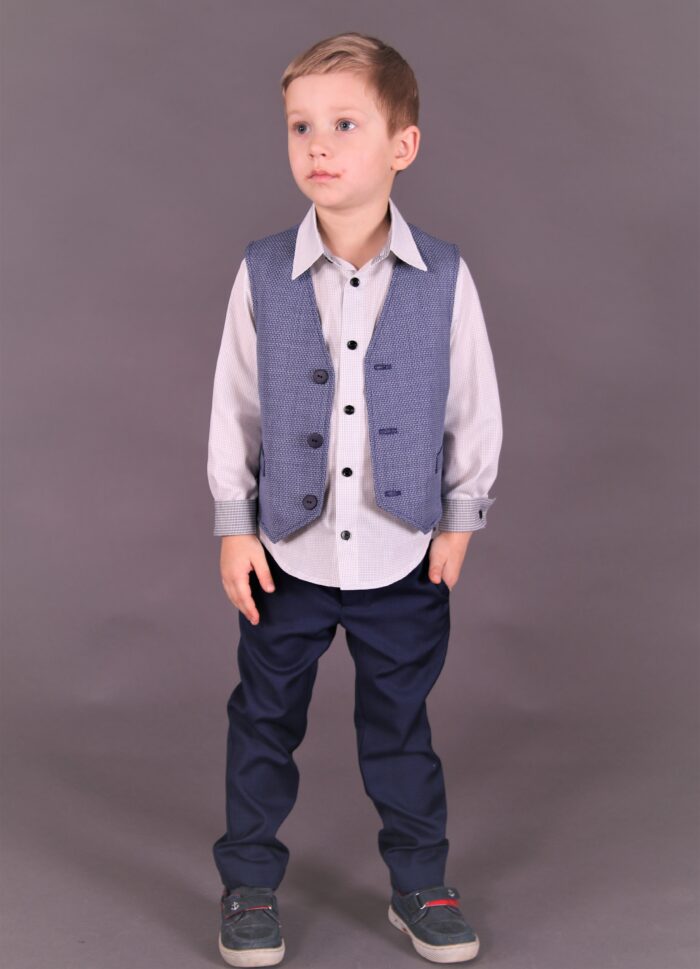 Helehall pika varrukaga triiksärk Light Gray Shirt - Image 1