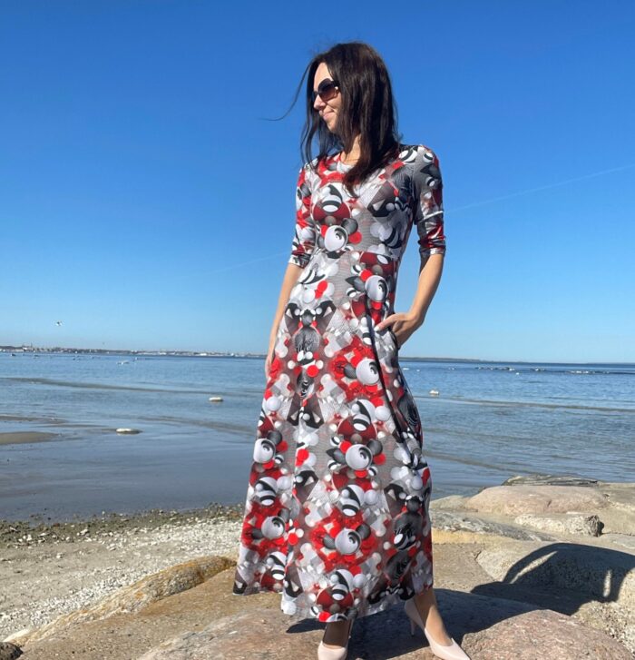 Maksikleit punane mustal - Image 5