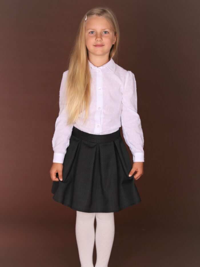 Must peenvillane seelik Virgin Wool Black Skirt - Image 1