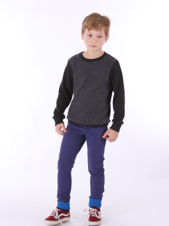 Sinised teksased helesiniste detailidega - Image 5