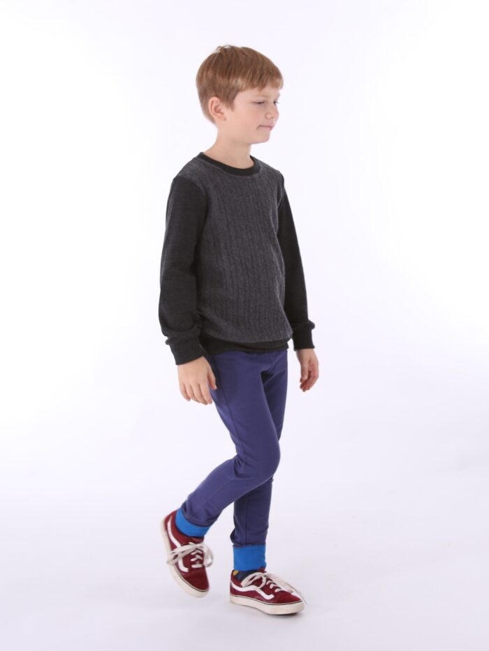 Sinised teksased helesiniste detailidega - Image 4