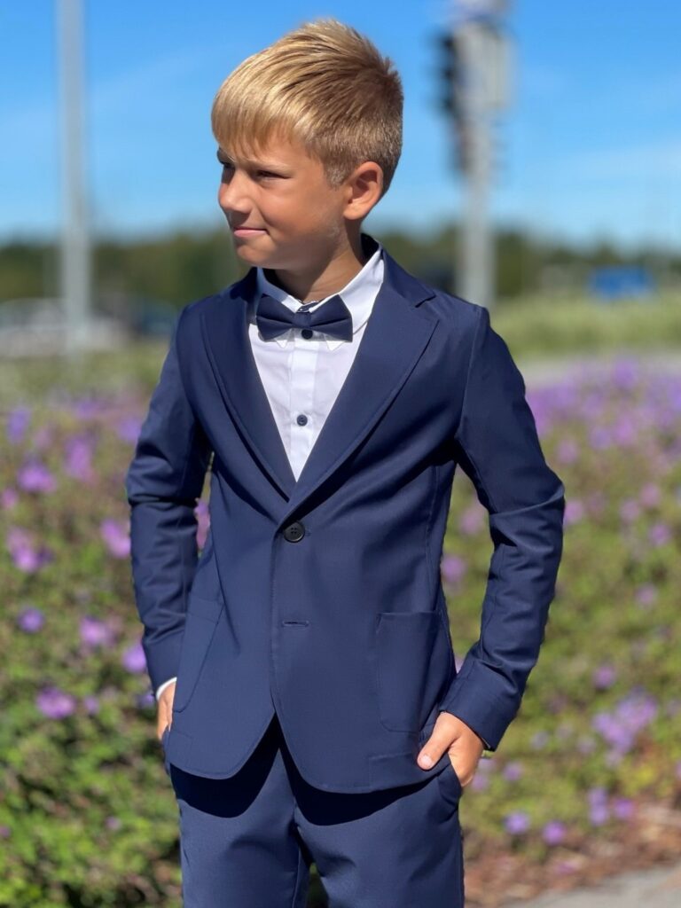 Navy Blue Jacket With Virgin Wool