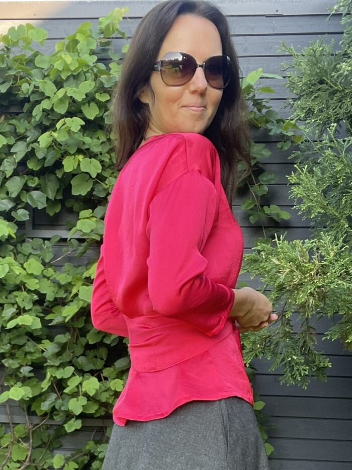 Cherry Red Blouse - Image 5