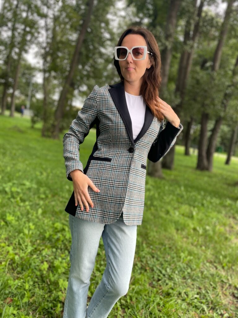 Ruuduline pintsak peenvilla ja mohääriga, AINUEKSEMPLAR - Image 5