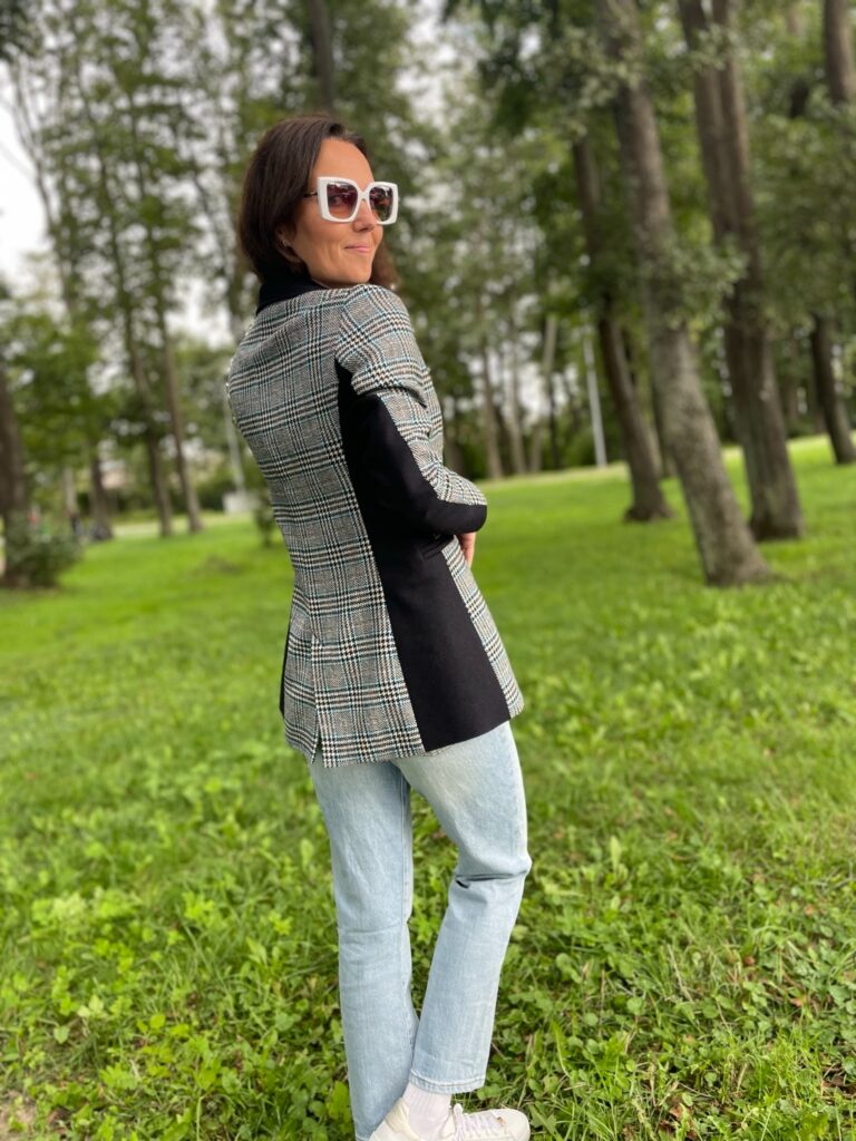 Ruuduline pintsak peenvilla ja mohääriga, AINUEKSEMPLAR - Image 2