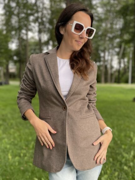 Beige Wool Jacket