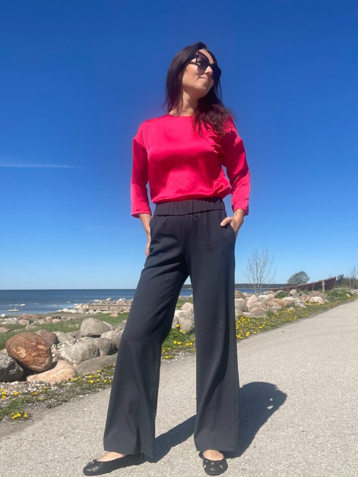 Cherry Red Blouse - Image 1