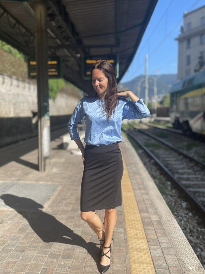 Black Pencil Skirt - Image 3