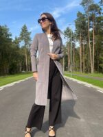 Light Gray Corduroy Cardigan