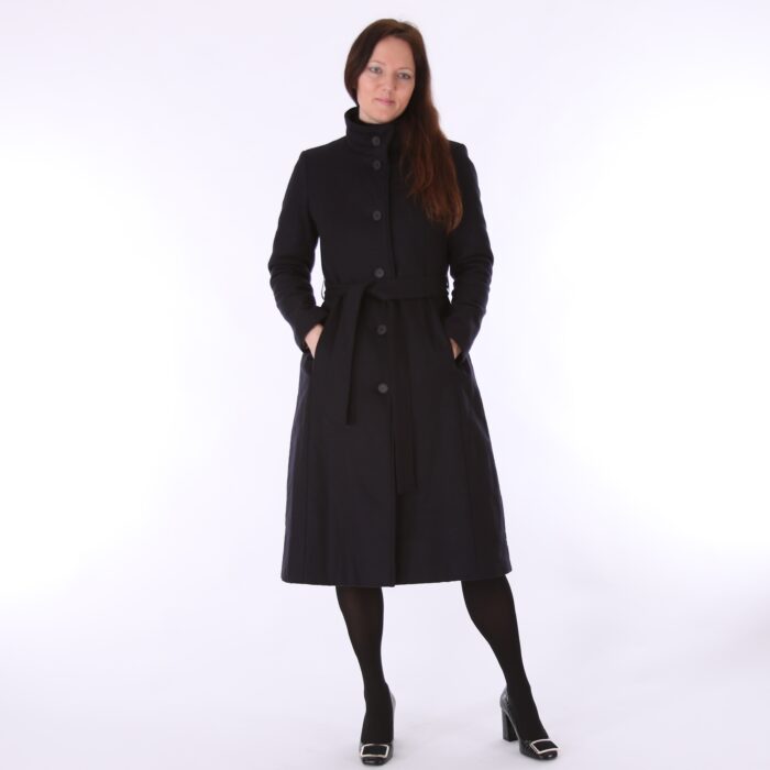 Villane talvemantel tumesinine (vatiini ja eemaldatava kapuutsiga) - Image 2