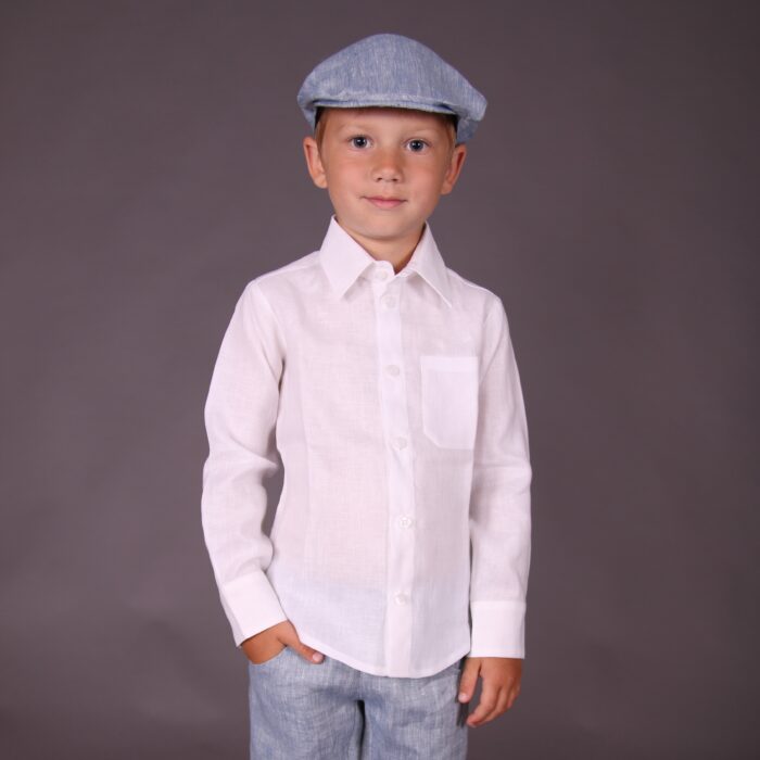 White Shirt, 100% Linen - Image 3