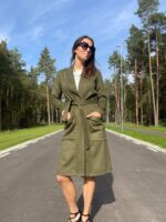 Green Cardigan With Virgin Wool - Image 5