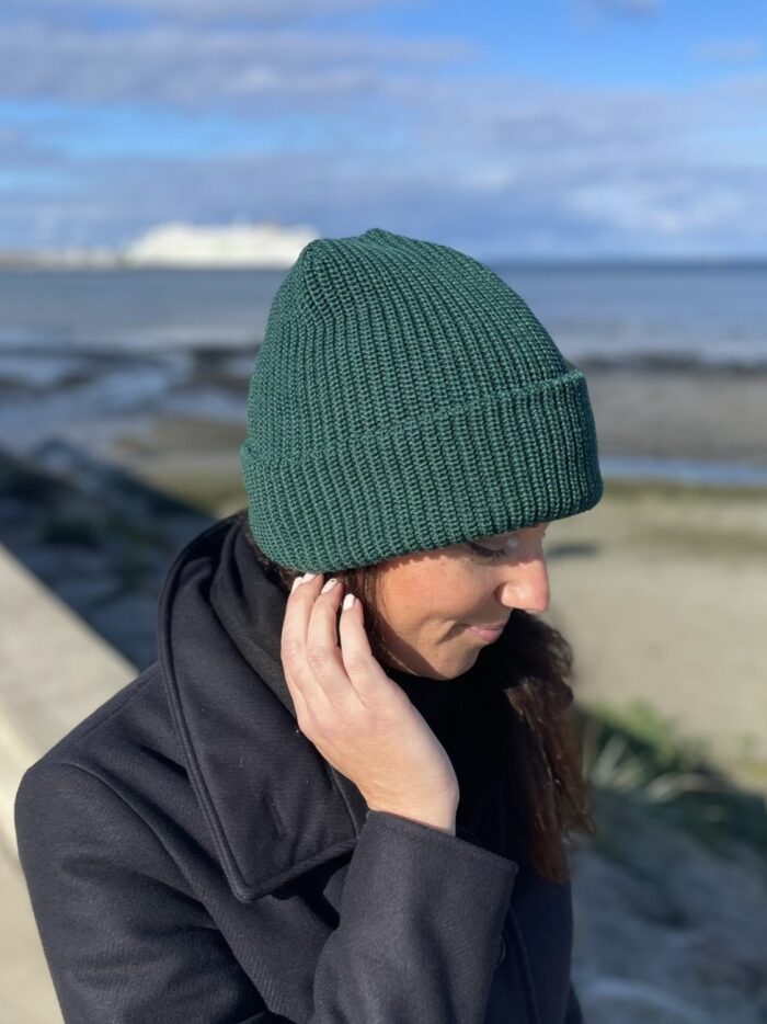 Roheline talvemüts, 50% meriinovill Roheline talvemüts, 50% meriinovill - Image 1