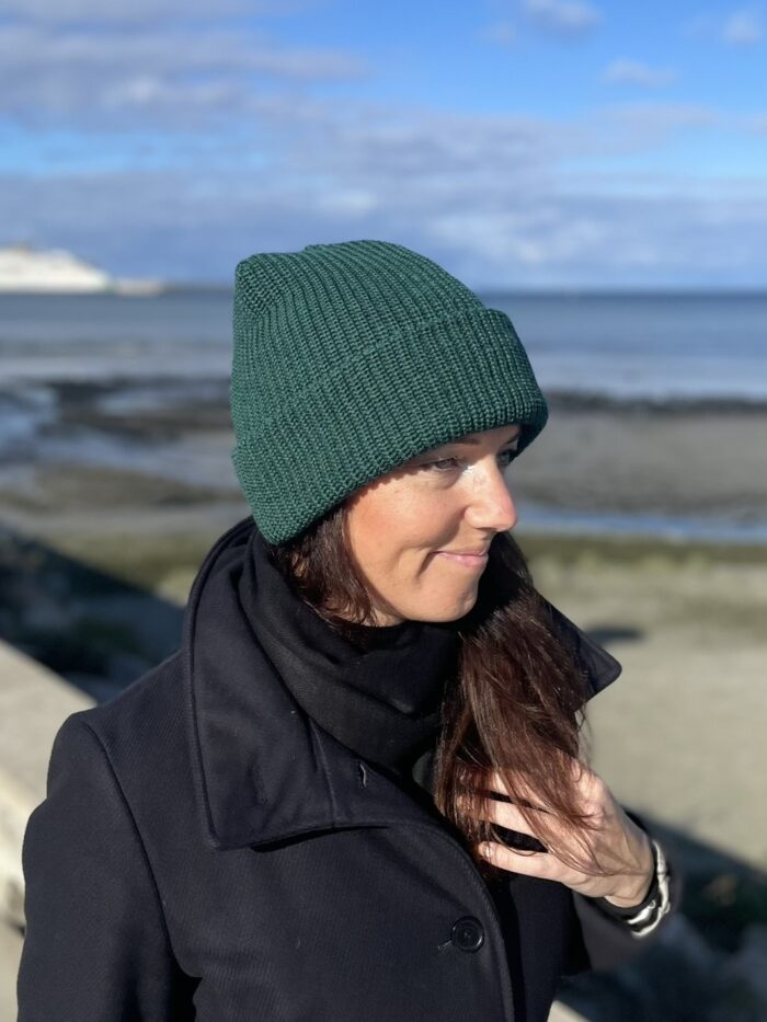 Roheline talvemüts, 50% meriinovill - Image 4