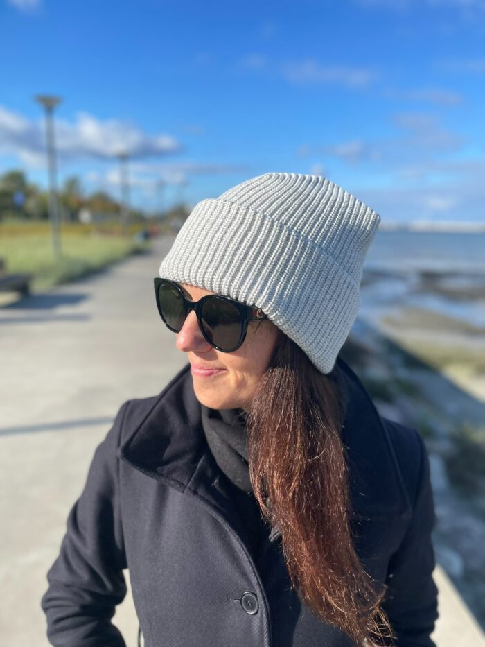 Helehall talvemüts, 50% meriinovill - Image 3