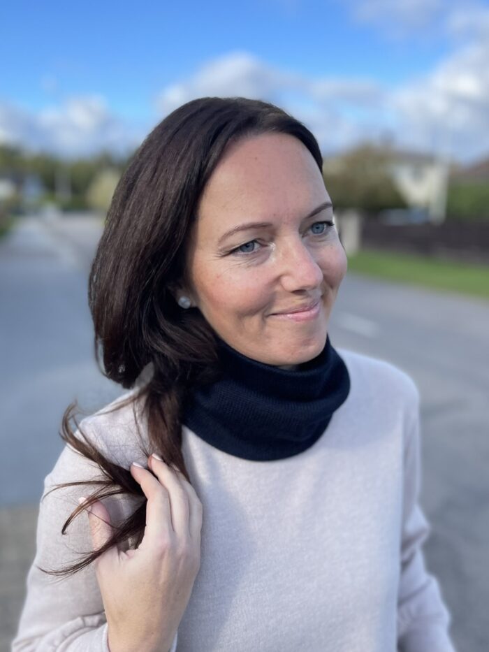 Tumesinine kaelussall, 100% meriinovill! - Image 4