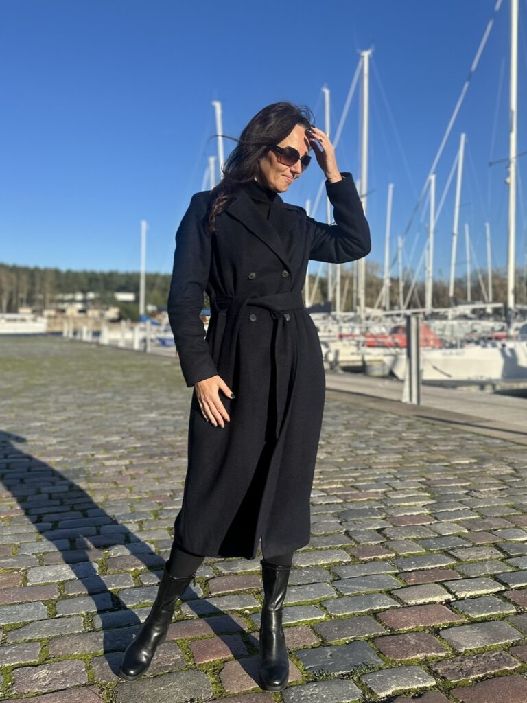 Tumesinine villane talvemantel Trench (vatiini ja eemaldatava kapuutsiga) - Image 9