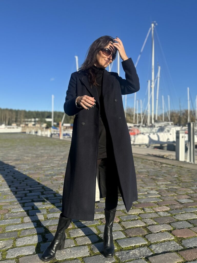 Tumesinine villane talvemantel Trench (vatiini ja eemaldatava kapuutsiga) - Image 2