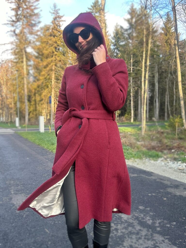MADE TO ORDER! Wine Red Wintercoat