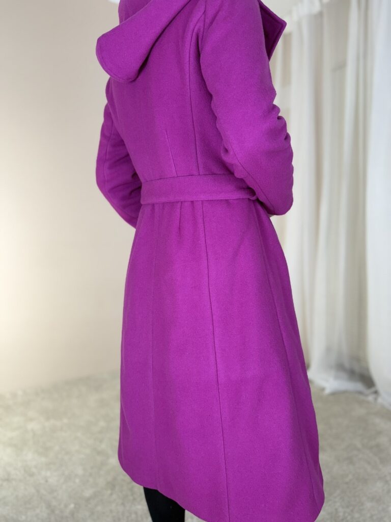 VALMIB TELLIMISEL! Fuksia talvemantel peenvilla ja kašmiiriga (vatiini ja eemaldatava kapuutsiga) - Image 4