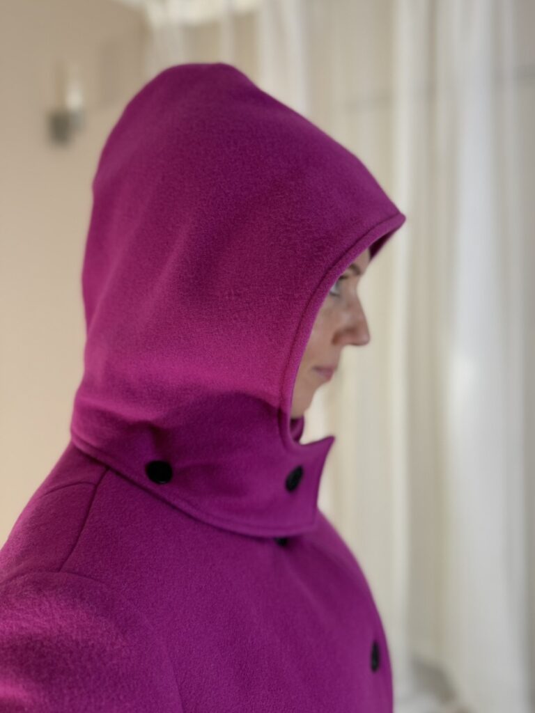 VALMIB TELLIMISEL! Fuksia talvemantel peenvilla ja kašmiiriga (vatiini ja eemaldatava kapuutsiga) - Image 6