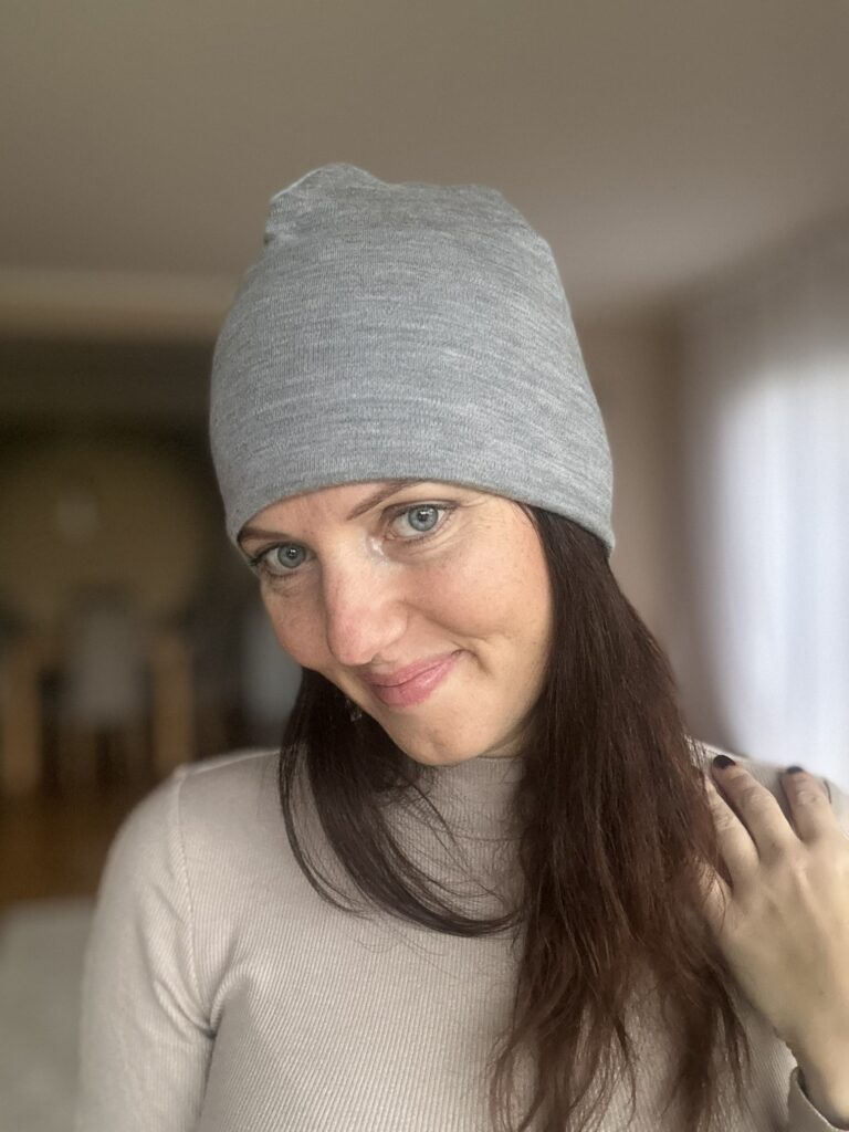 Light Gray Hat, 100% Merino Wool