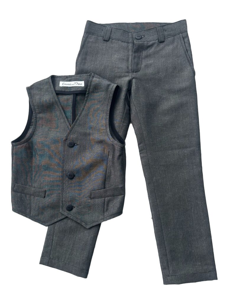 Gray Trousers And Vest