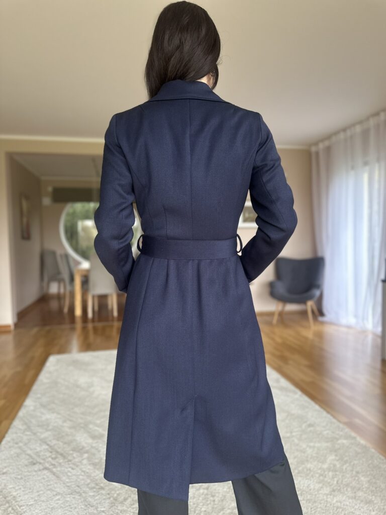 MADE TO ORDER! Navy Blue Coat, 100% Virgin Wool - Image 2