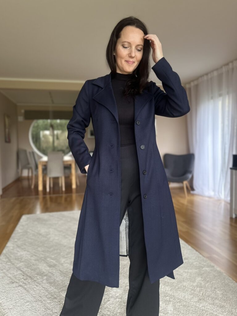 MADE TO ORDER! Navy Blue Coat, 100% Virgin Wool