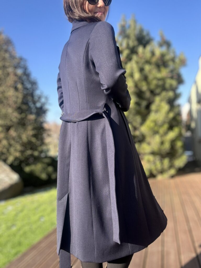 MADE TO ORDER! Navy Blue Coat, 100% Virgin Wool - Image 5