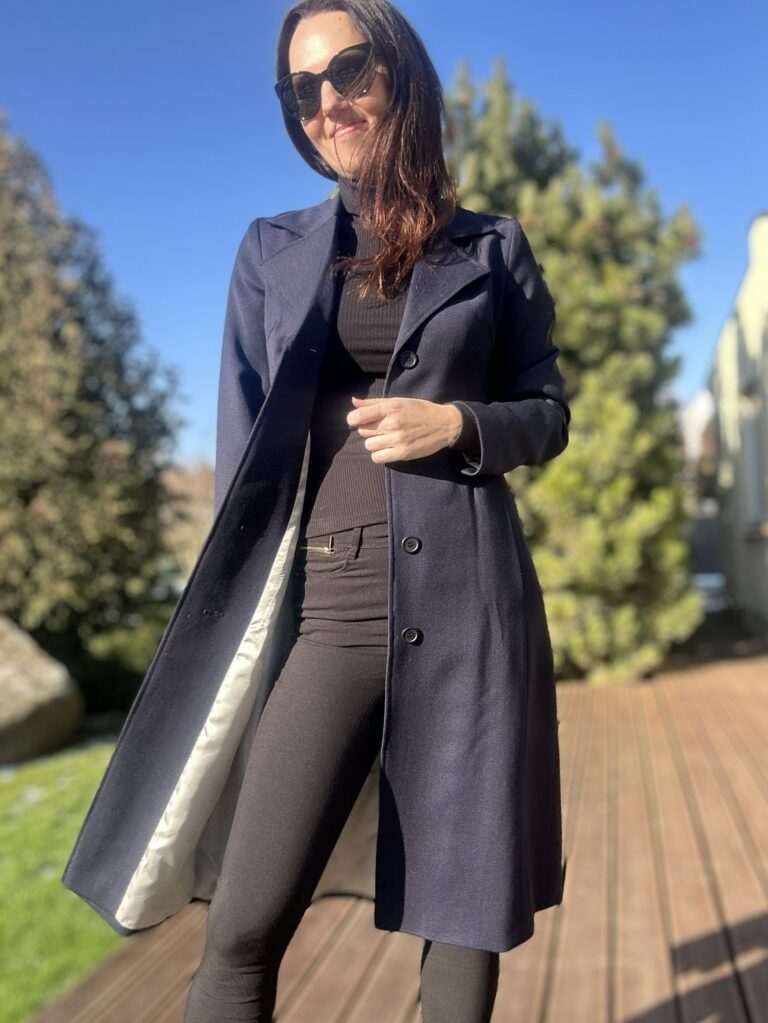 MADE TO ORDER! Navy Blue Coat, 100% Virgin Wool - Image 6