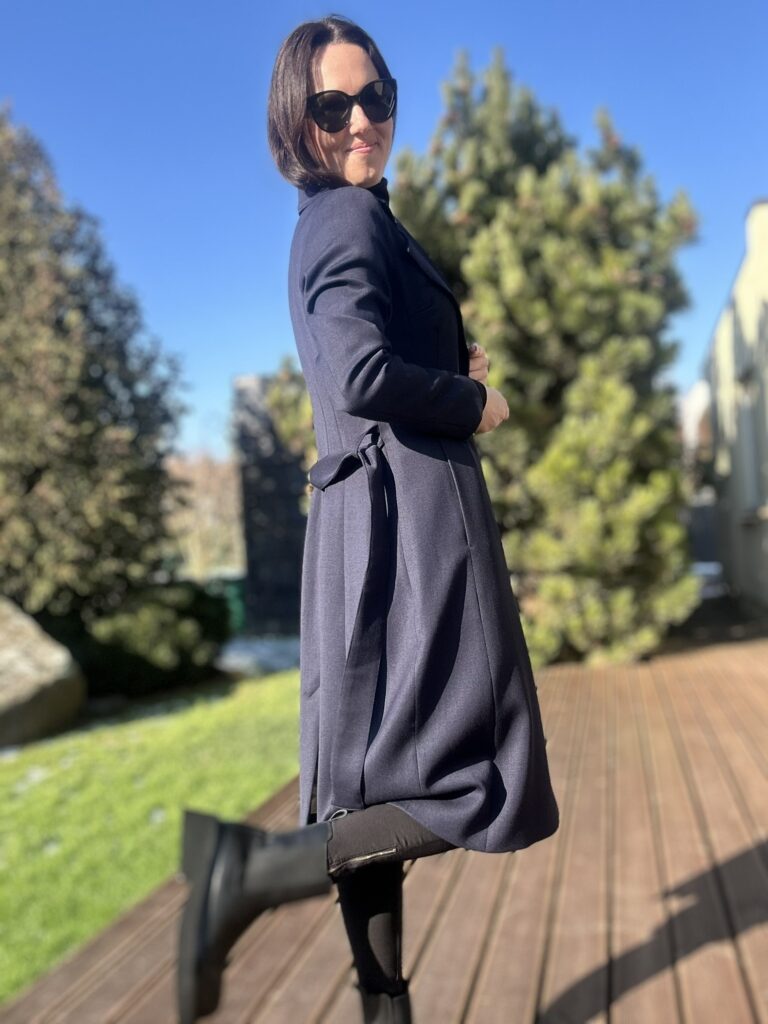 MADE TO ORDER! Navy Blue Coat, 100% Virgin Wool - Image 8