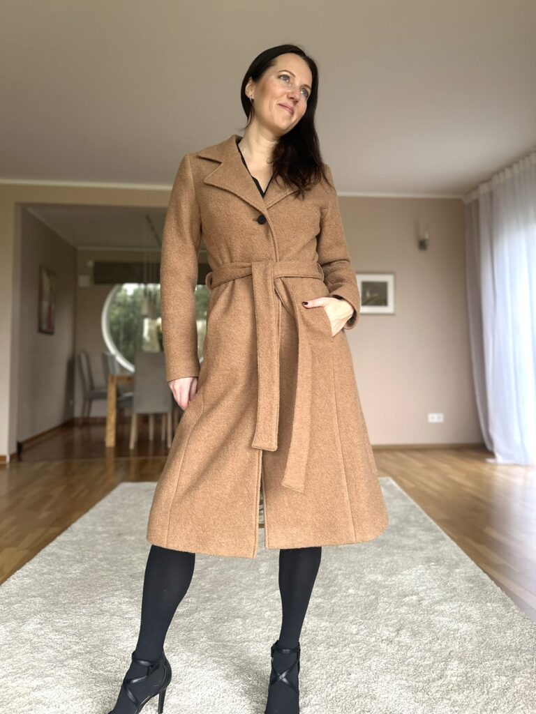 Kaamelikarva kevadsügismantel, 100% vill - Image 8