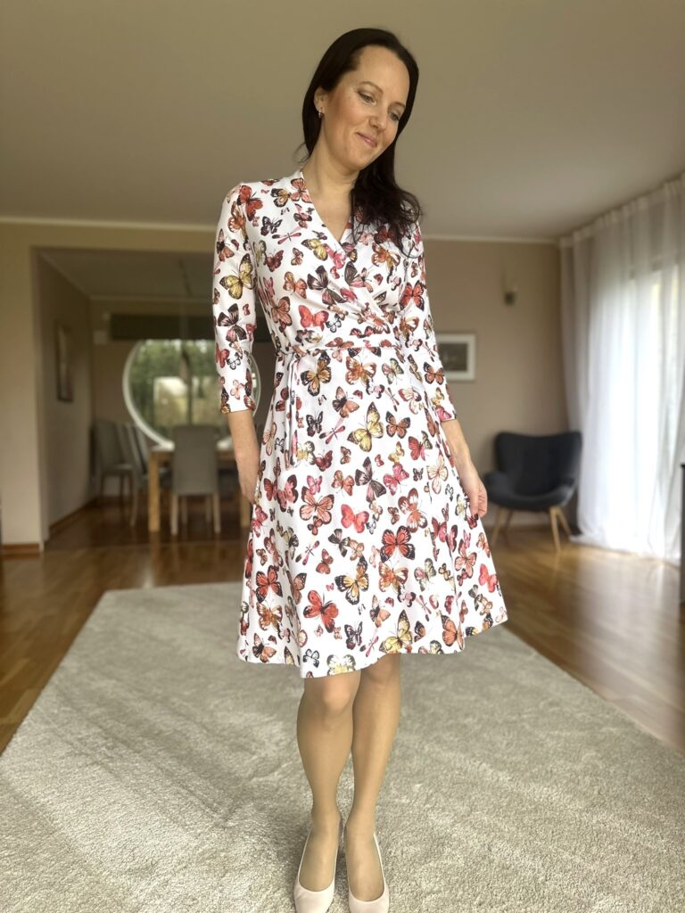 Wrapped Dress Butterflies