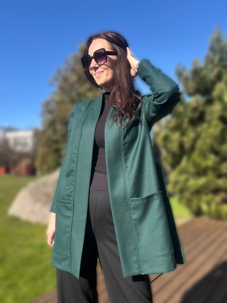 Tumeroheline kardigan, 100% peenvill, AINUEKSEMPLAR!