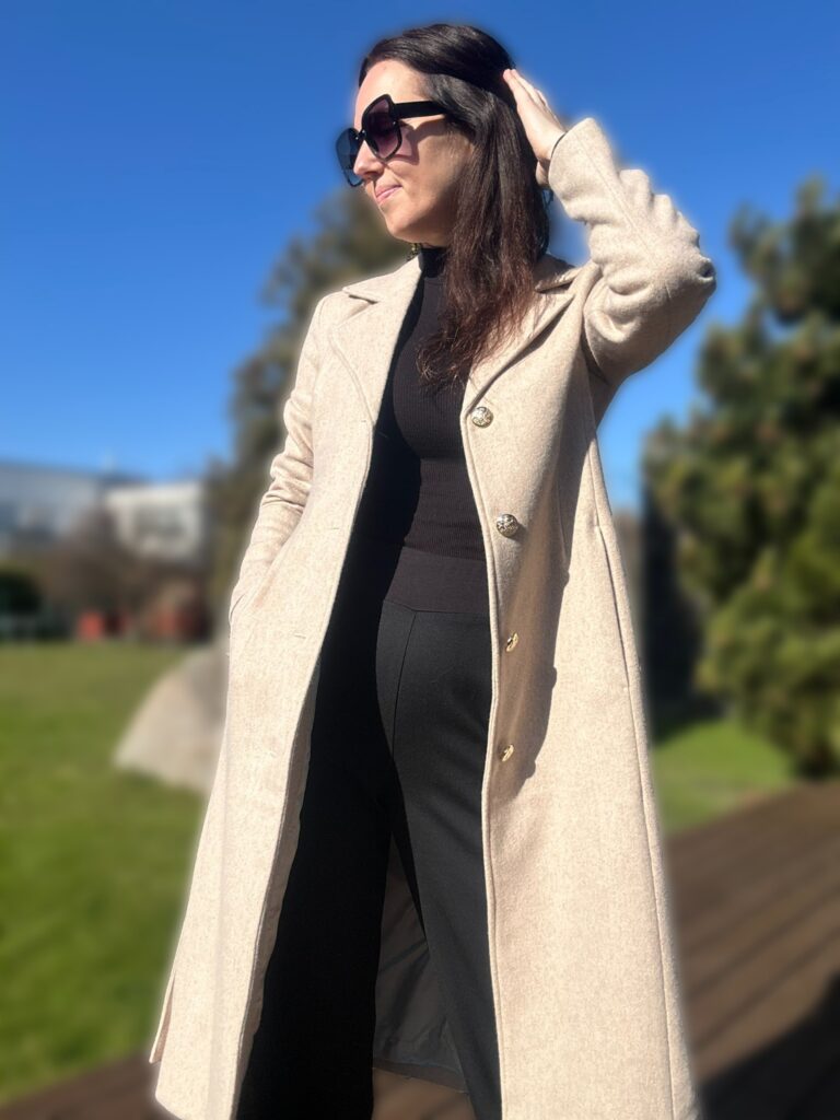 Camel Coat With Virgin Wool and Cashmere