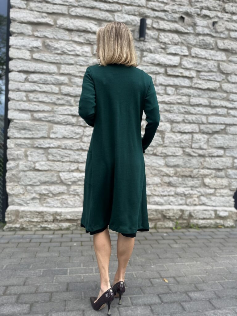 Roheline kardigan, 100% meriinovill - Image 2