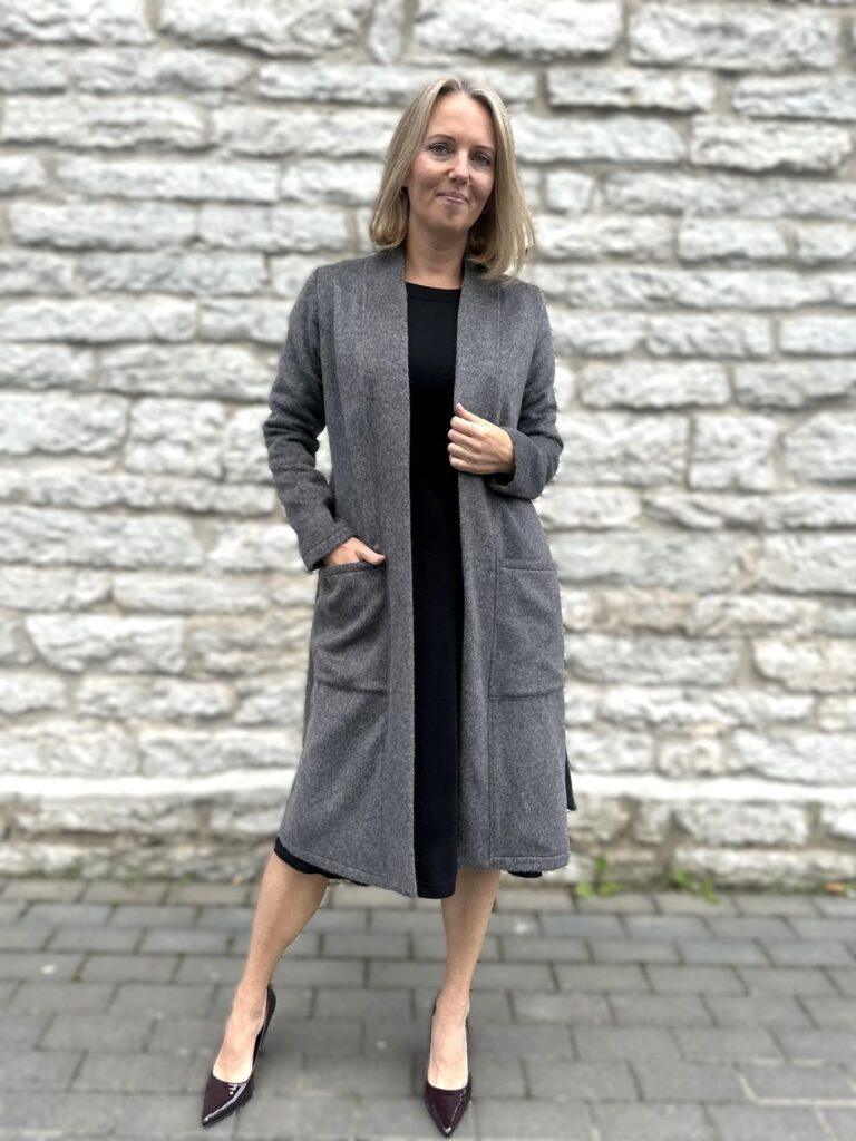 Hall luksuslik peenvillane kardigan mohääriga - Image 7