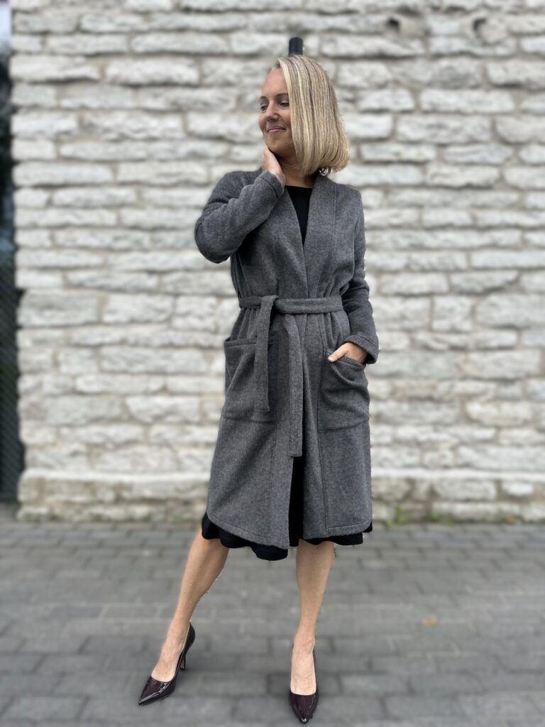 Hall luksuslik peenvillane kardigan mohääriga - Image 5