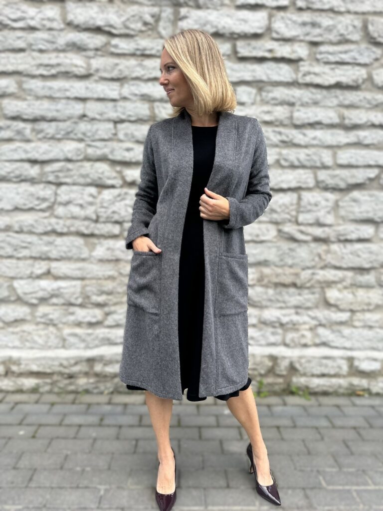 Hall luksuslik peenvillane kardigan mohääriga - Image 4