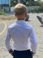 Valge triiksärk, rohekate detailidega - Image 4