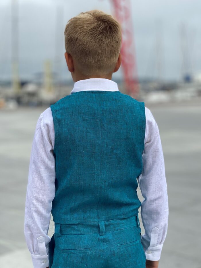 Meresinine vest, 100% linane - Image 3