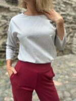 Light Gray Pepita Blouse - Image 5
