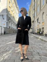 Cardigan Black With Virgin Wool