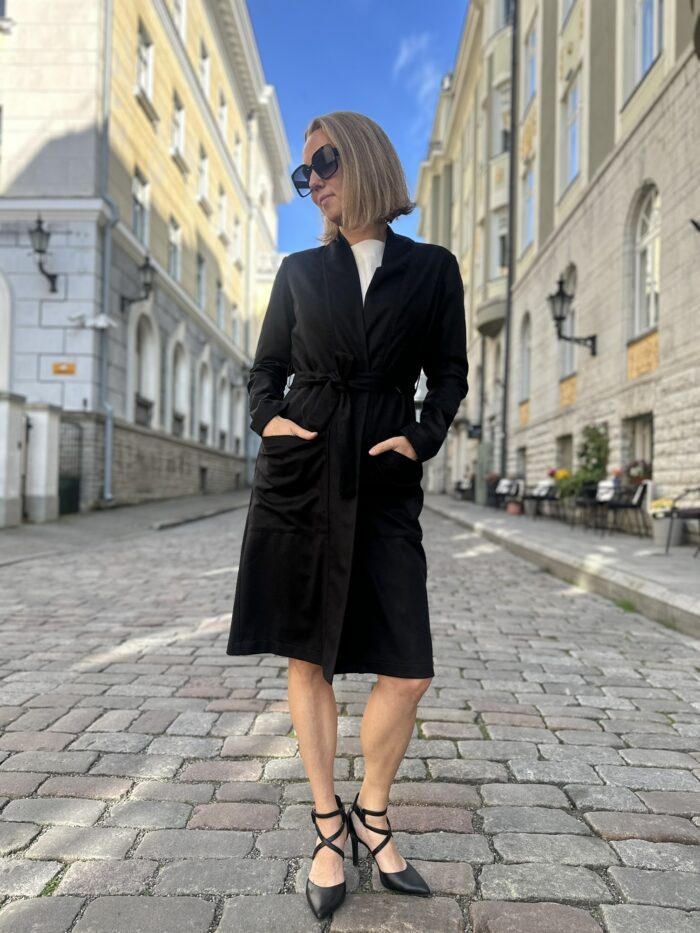 Cardigan Black With Virgin Wool - Image 1