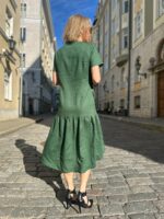 Green Linen Dress - Image 4