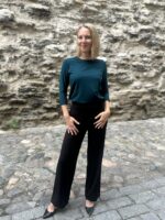 Black Trousers Wide Leg