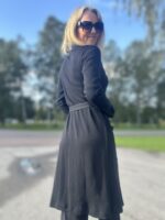 Black Cardigan, 100% Merino Wool - Image 2